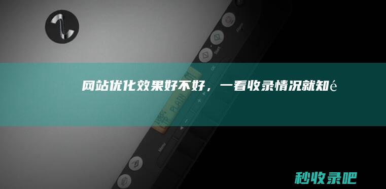 网站优化效果好不好，一看收录情况就知道！