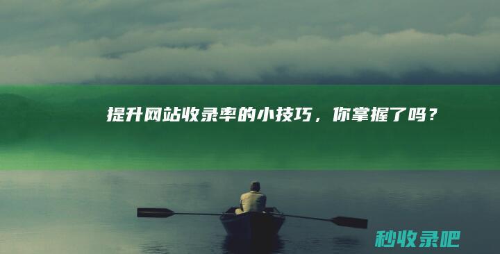 提升网站收录率的小技巧，你掌握了吗？