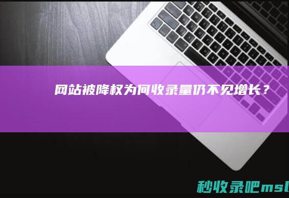 网站被降权为何收录量仍不见增长？