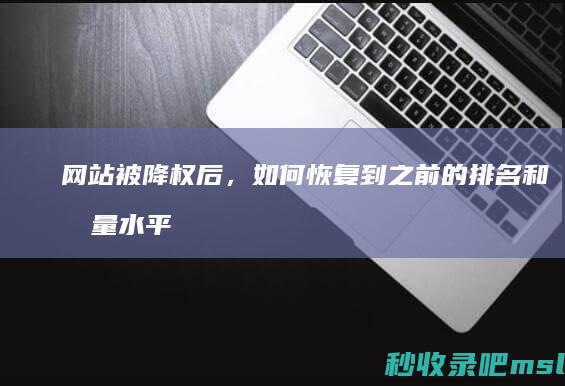 网站被降权后，如何恢复到之前的排名和流量水平？关注网站的收录情况是关键！