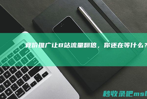 竞价推广让B站流量翻倍，你还在等什么？