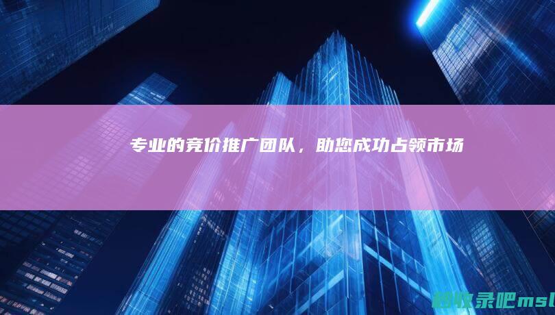 专业的竞价推广团队，助您成功占领市场