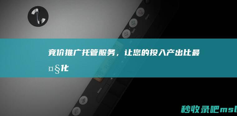 竞价推广托管服务，让您的投入产出比最大化！