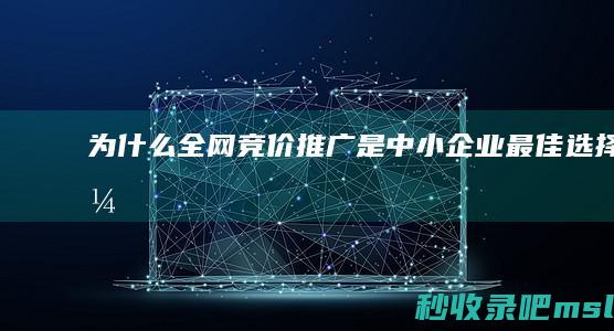 给大家看一下|为什么全网竞价推广是中小企业最佳选择？