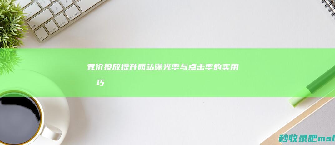 竞价投放▎提升网站曝光率与点击率的实用技巧