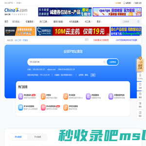 IP/IPv6查询，服务器地址查询 - 站长工具