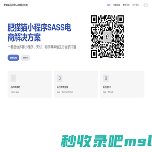 肥猫猫小程序SASS解决方案