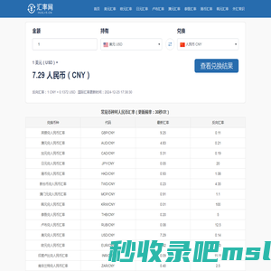 实时汇率网丨获取全球最新的汇率信息