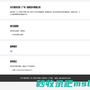 潮效引擎（广州）信息技术有限公司 - 门户网站介绍
