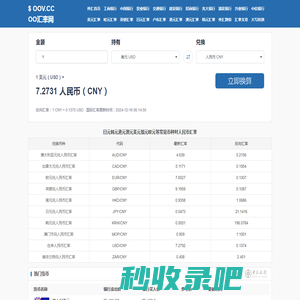 日元韩元港元澳元美元加元欧元对人民币汇率_今日汇率查询换算_韩元港元澳元汇率 - oo汇率网