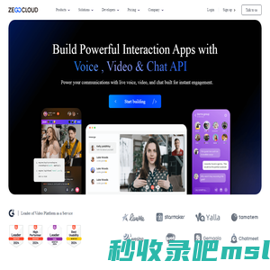 Voice, Video & Chat APIs for Real-Time Interaction | ZEGOCLOUD