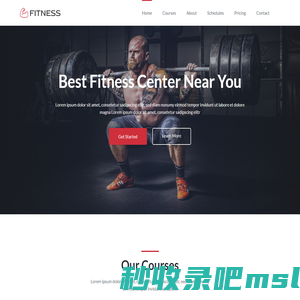 Fitness - HTML Gym Website Template