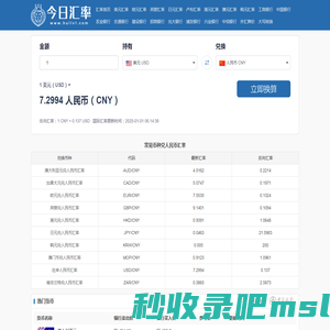 汇率换算器-美元欧元澳元日元韩元兑换人民币汇率今日人民币汇率(最新美元欧元澳元日元韩元实时汇率换算查询) - 全球汇率换算网