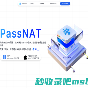 帕斯内网穿透-PassNAT-大带宽高效稳定frp|游戏联机|远程访问|搭建网站|远程桌面