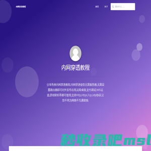 内网穿透教程 - 分享各类内网穿透教程,内网穿透使您无需服务器,无需设置路由器即可对外发布应用,远程桌面,支付调试,NAS云盘,游戏联机等都可使用,支持Http,Https,Tcp,Udp协议,让您不再为网络不互通烦恼