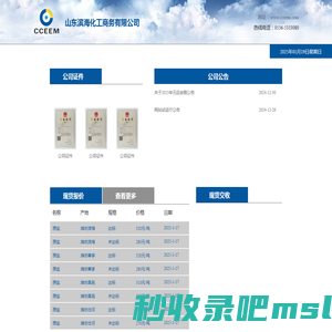 山东滨海化工商务有限公司