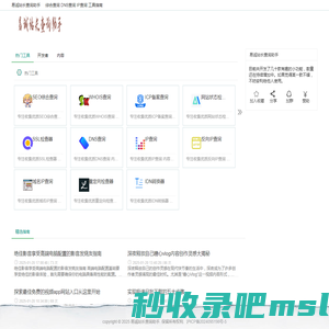 易诚站长查询助手