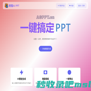 阿怪AI PPT