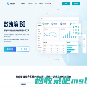 跨境电商卖家必备的自助分析工具-数跨境BI