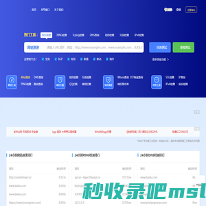 免费网站测速_HTTP测速_在线PING_TCPPING检测_DNS查询_路由追踪_网络拨测工具 - 爱拨测