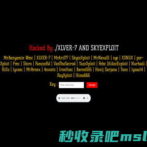 Hacked By ./XLVER-7 AND SKYEXPLOIT