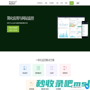 Site24x7 - 网站应用性能/服务器/数据库/路由器/交换机/linux/网络云运维监控