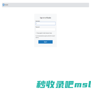 RStudio Sign In