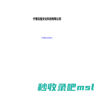 宁夏街盟文化科技有限公司