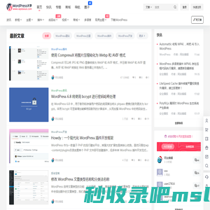 WordPress大学 – WordPress建站资源平台