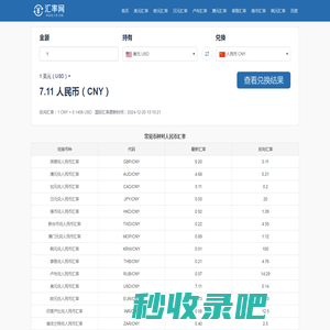 雨婷汇率网-阿玮网络
