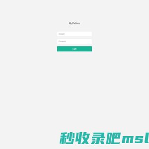 MyPlatform我的demo - Login