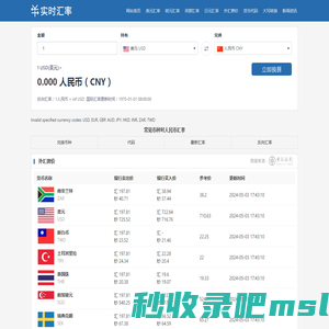 美元兑人民币汇率_美元欧元英镑最新外汇牌价_汇时网