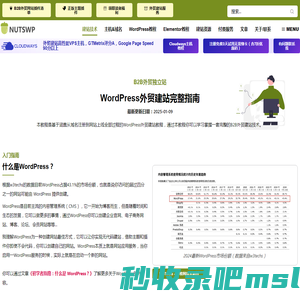 【WordPress建站教程】B2B外贸建站完整指南2025 -【 NUTSWP】
